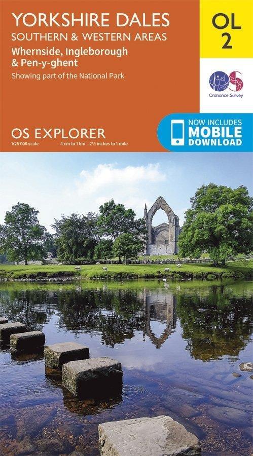 Explorer OL2 Yorkshire Dales - Southern & Western Areas Map With Digital Version