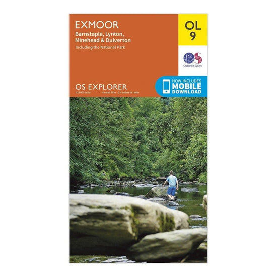 Explorer OL9 Exmoor Map With Digital Version