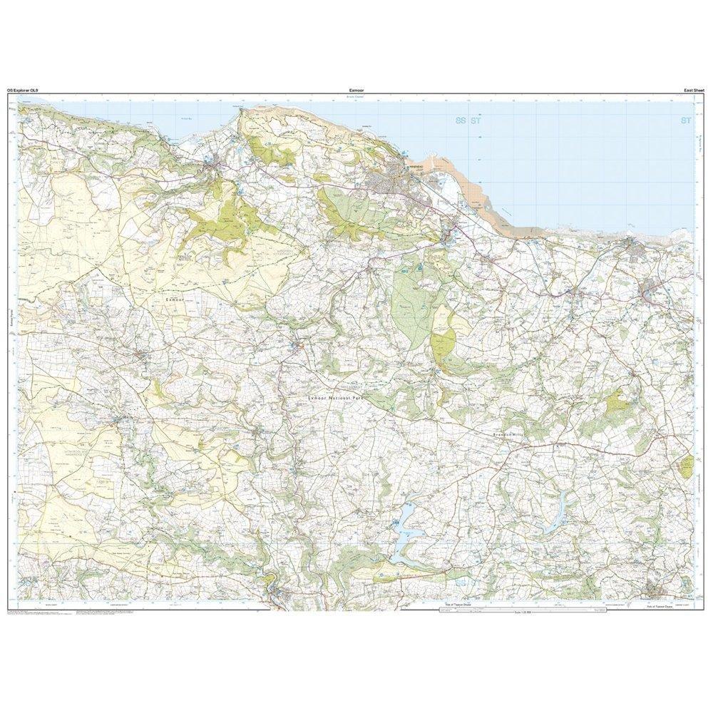 Explorer OL9 Exmoor Map With Digital Version
