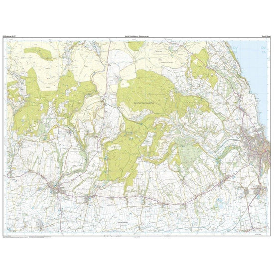 Explorer OL27 North York Moors - Eastern Area Map With Digital Version