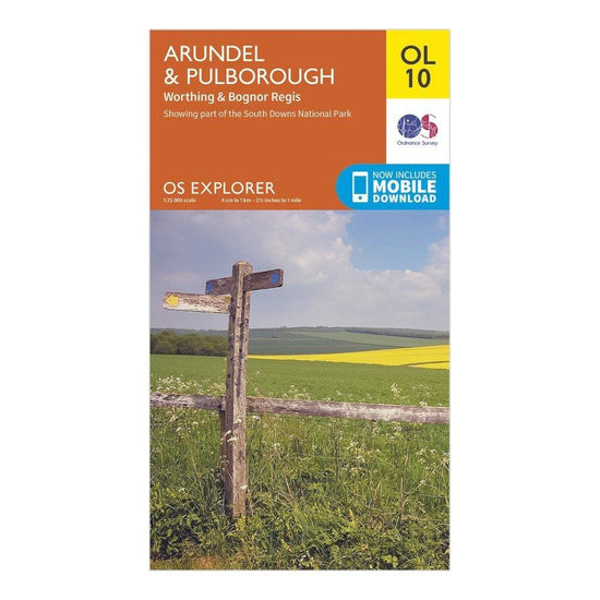 Explorer OL10 Arundel & Pulborough Map With Digital Version