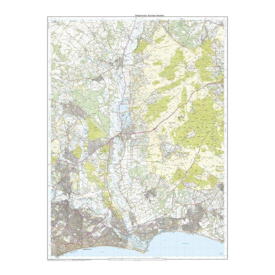 Explorer Active OL22 New Forest Map With Digital Version
