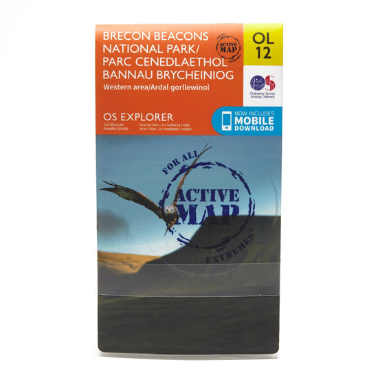 Explorer Active OL12 Brecon Beacons National Park - Western & Central Areas Map With Digital Version