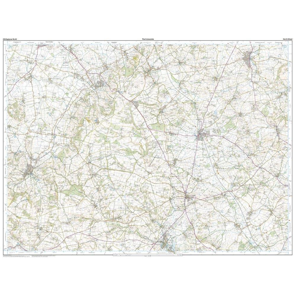Explorer Active OL45 The Cotswolds Map With Digital Version