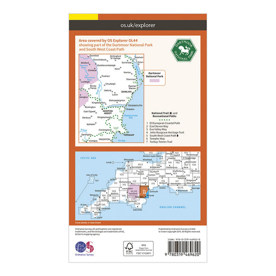 Explorer Active OL44 Torquay & Dawlish Map With Digital Version