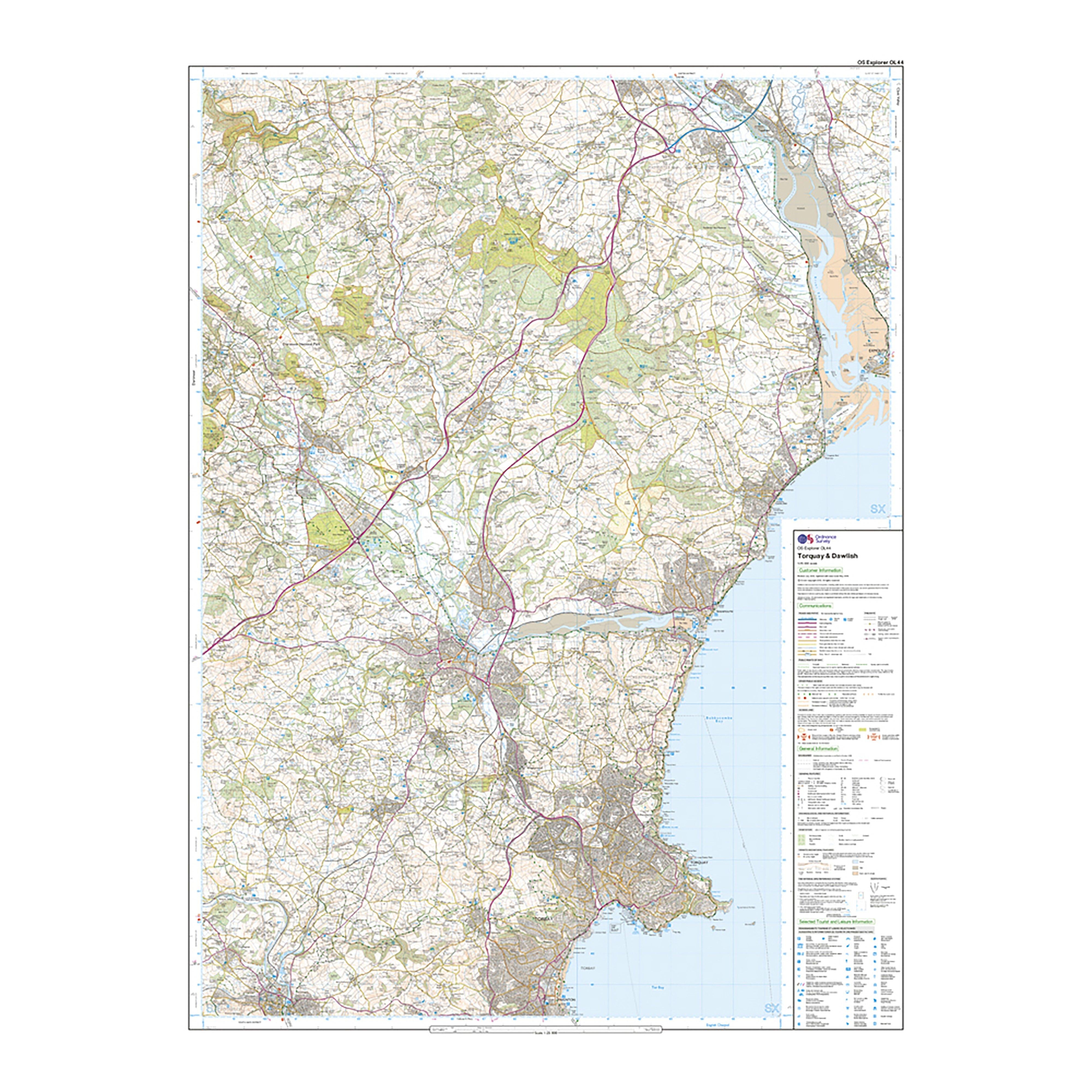 Explorer Active OL44 Torquay & Dawlish Map With Digital Version