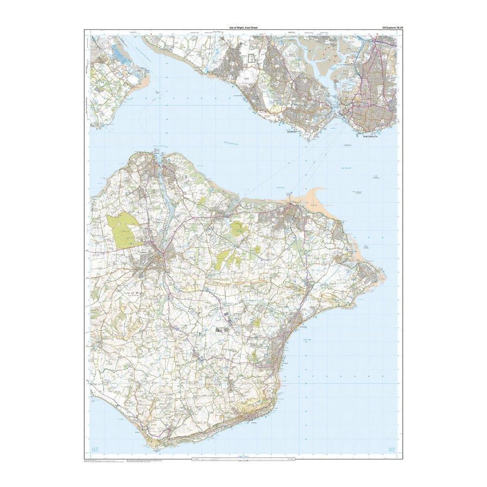 Explorer Active OL29 Isle of Wight Map With Digital Version