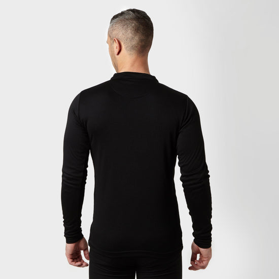 Men's Long Sleeve Zip Neck Thermal T-Shirt