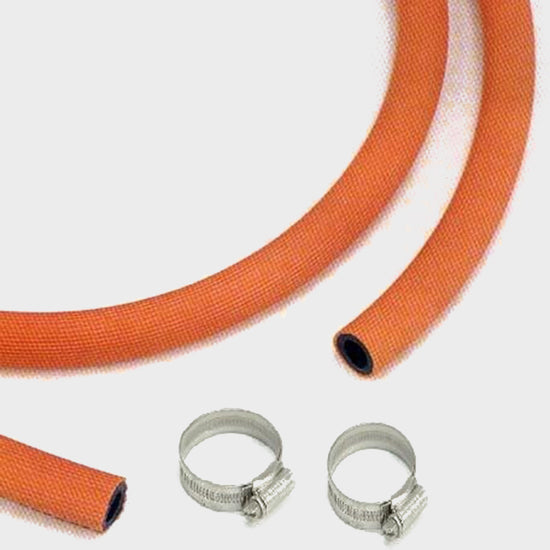 Gas Hose & 2 Clips