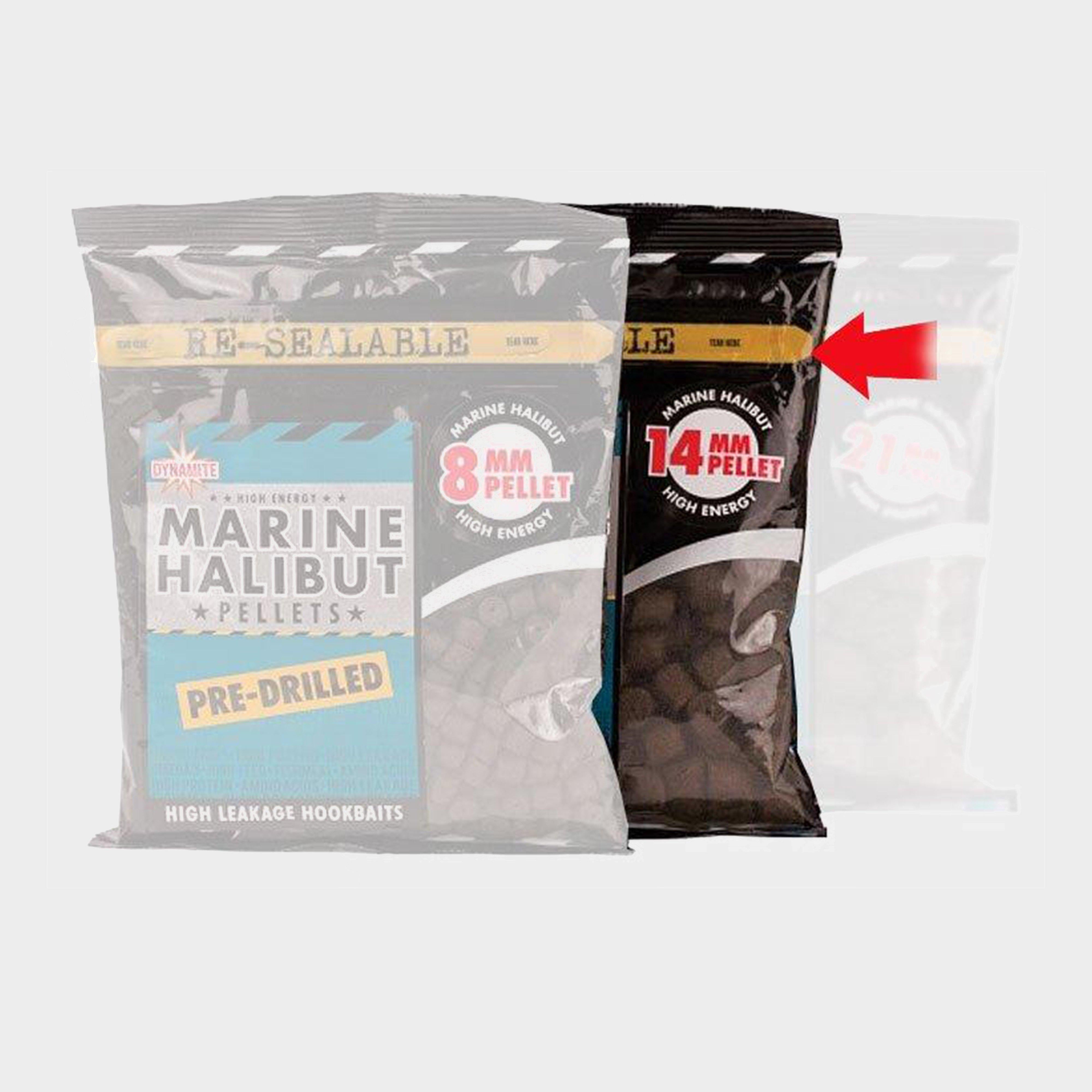 Marine Halibut Pellets, Pre-Drilled 14mm (350g bag