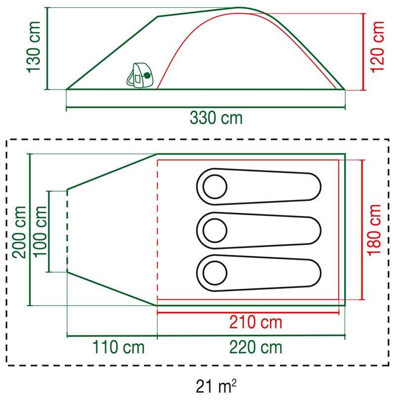 Kentmere 3 Plus BlackOut Tent