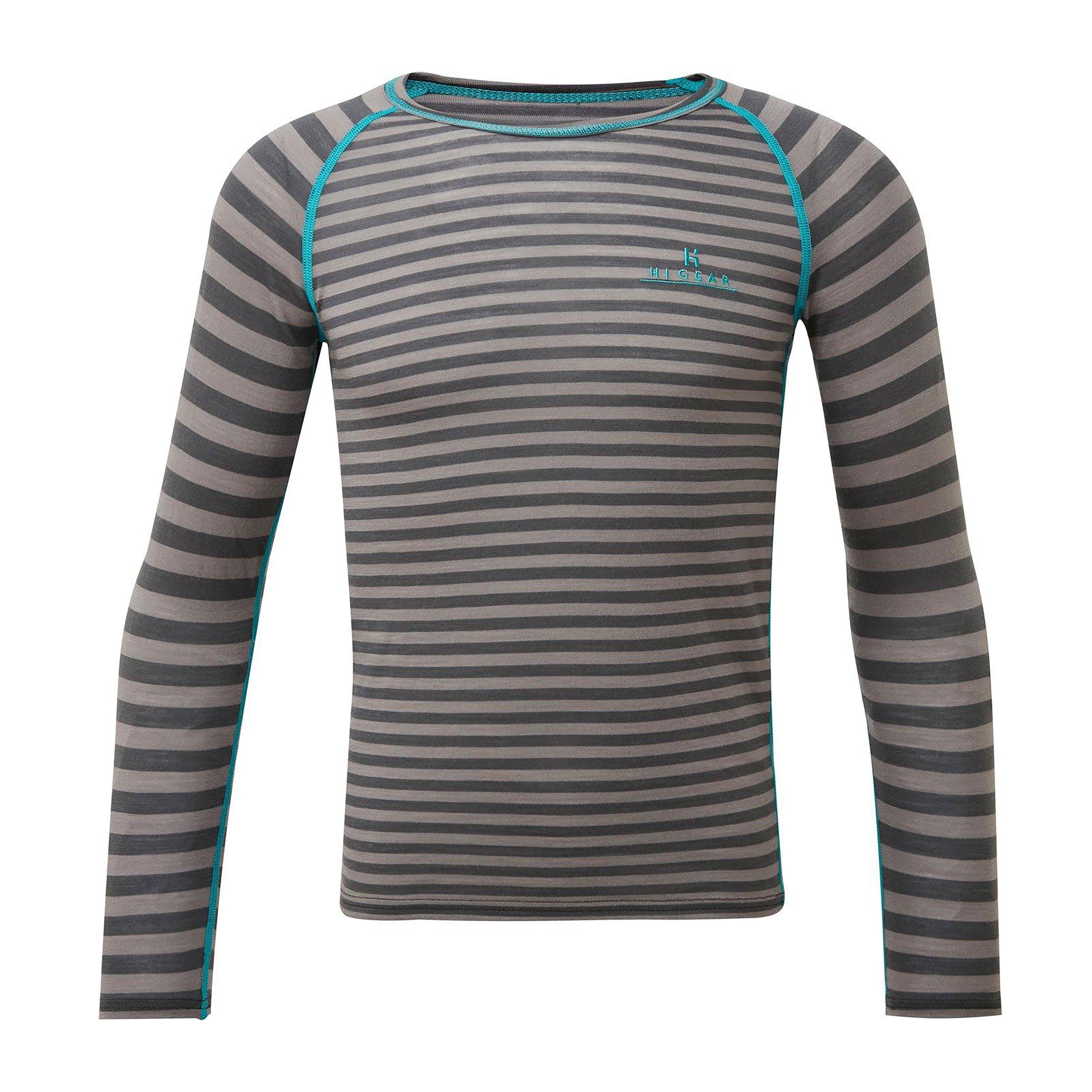Kids' Striped Merino Baselayer Top