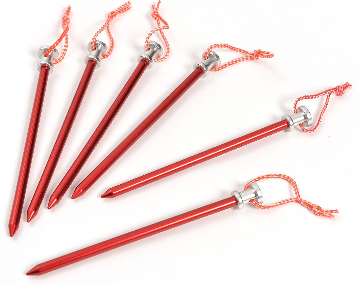 Lightweight Aluminium Ground Pegs (Set of 6)