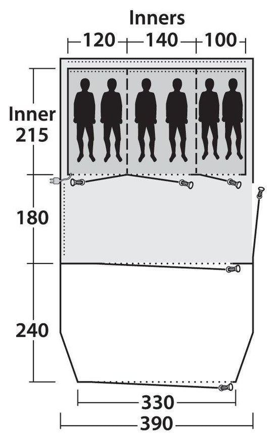 Ansley 6A Inflatable Tent