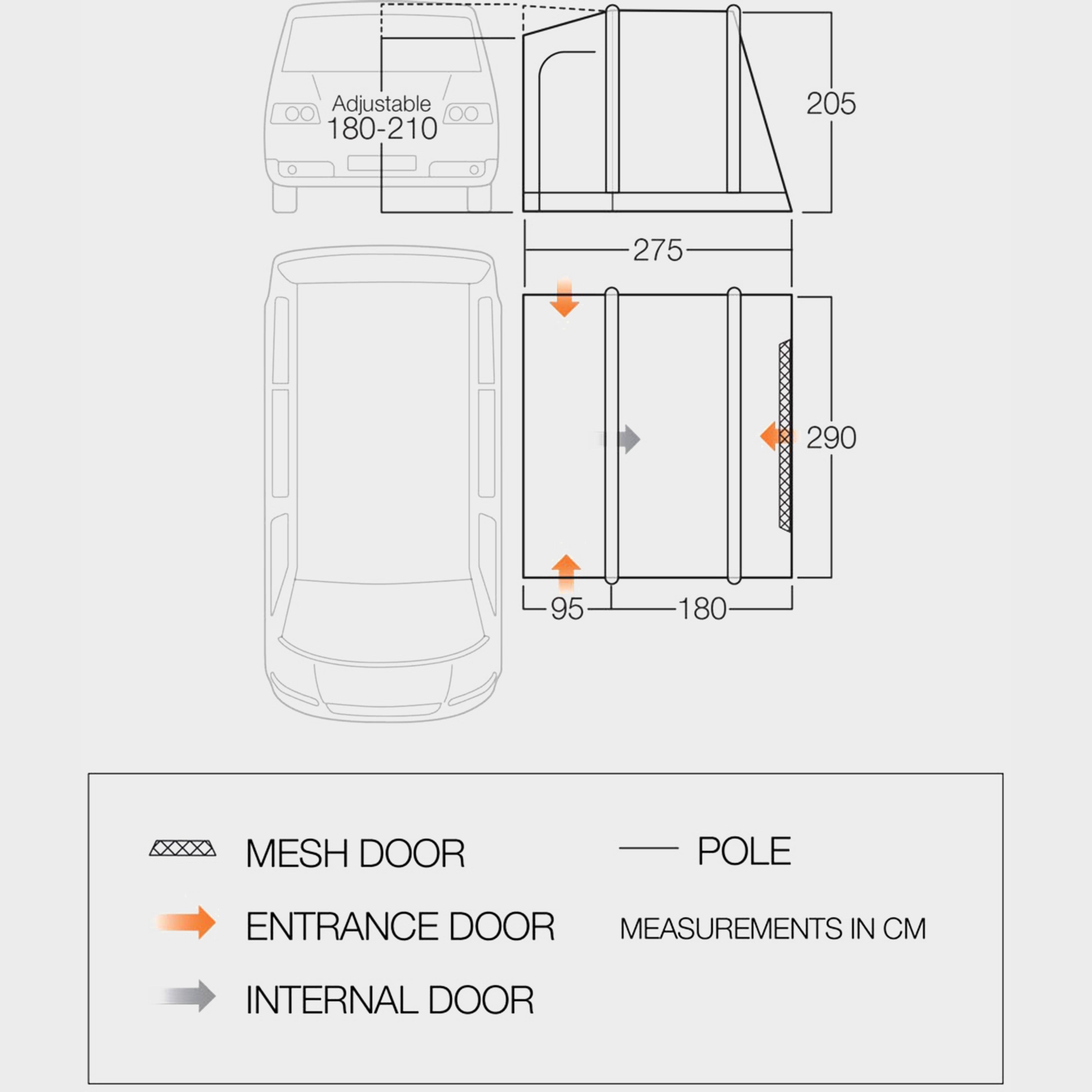 Kilda Low Driveaway Van Awning