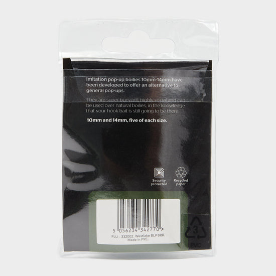 Imitation Popup Boilie 10-14mm White (10pcs)