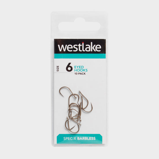 Barbless Eyed Hooks (Size 6)