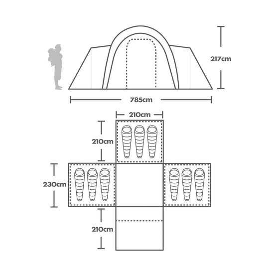 Kepler 9 Nightfall Air Tent