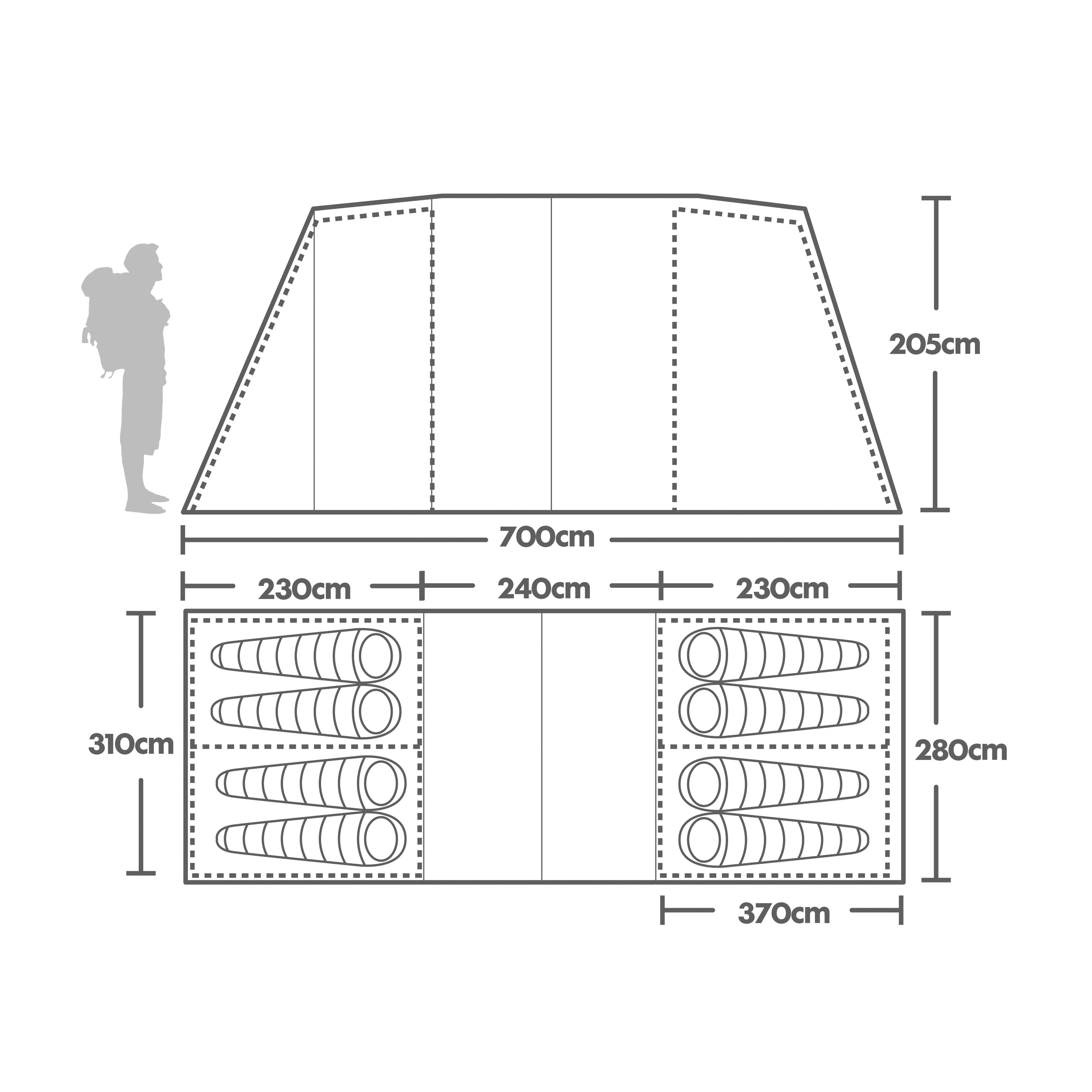 Zenobia 8 Nightfall Tent