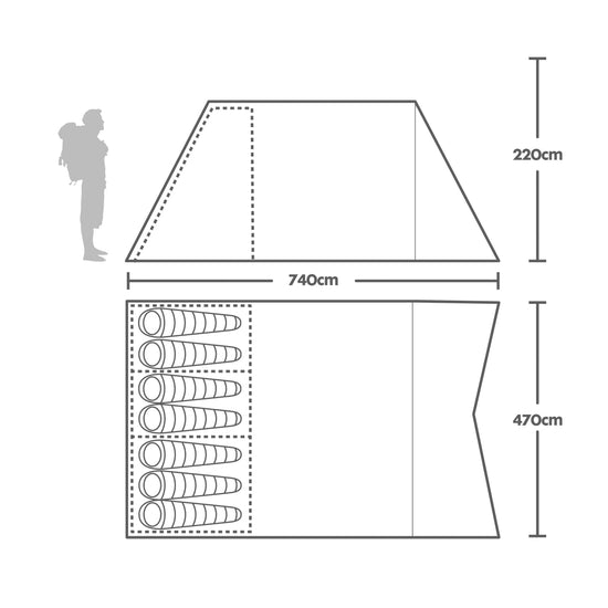 Horizon 700 Nightfall Air Tent