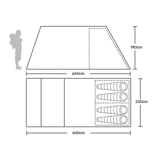 Horizon 400 Eclipse Air Tent