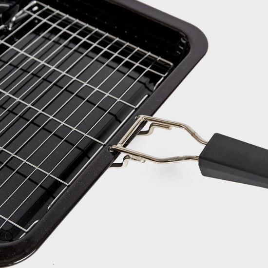 Enamel Folding Handle Non-Stick Grill Pan