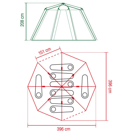 Octagon Blackout Tent
