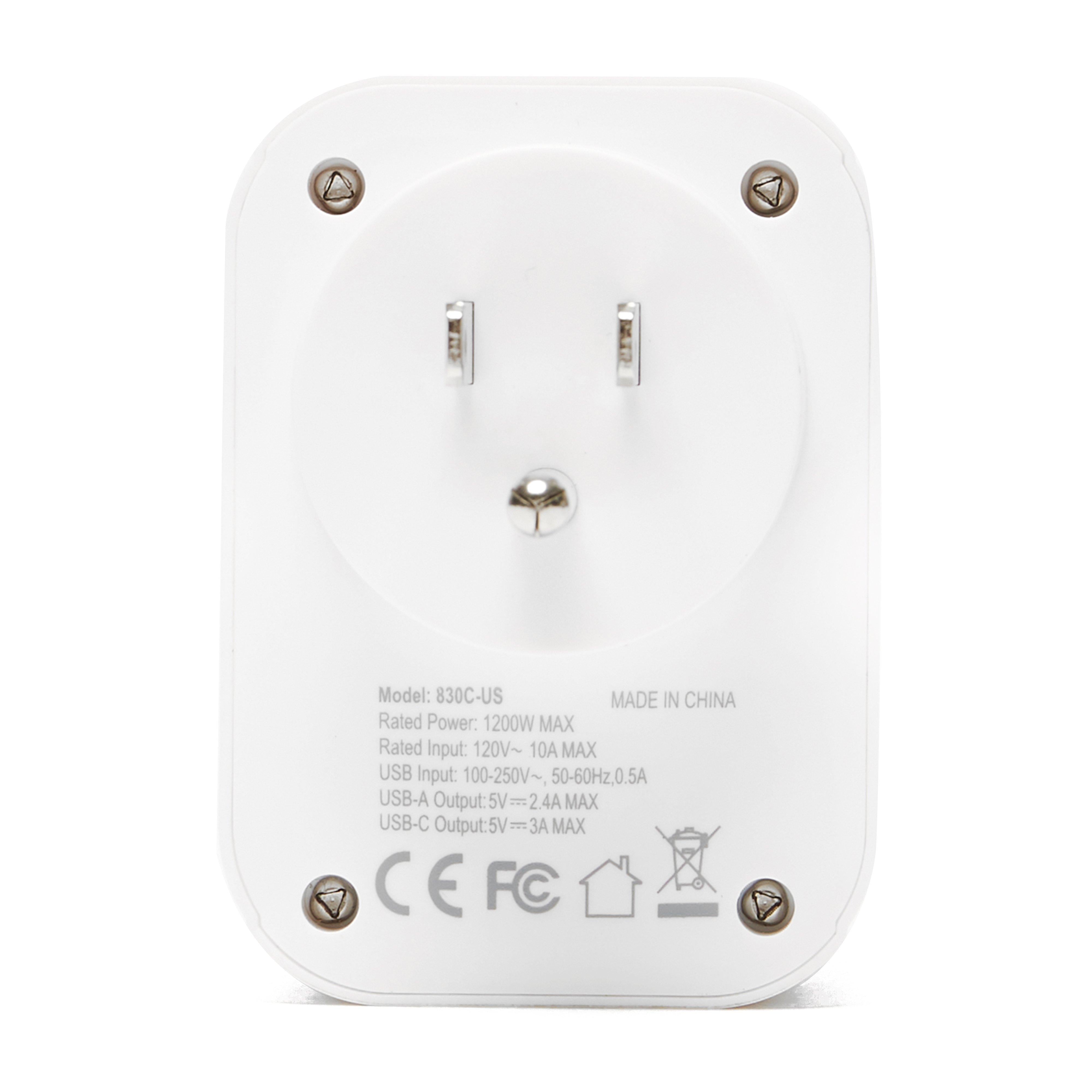World to USA Adapter and USB
