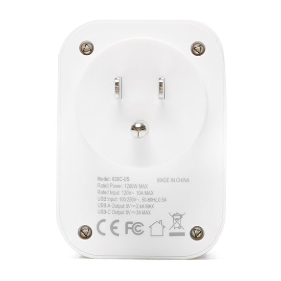 World to USA Adapter and USB