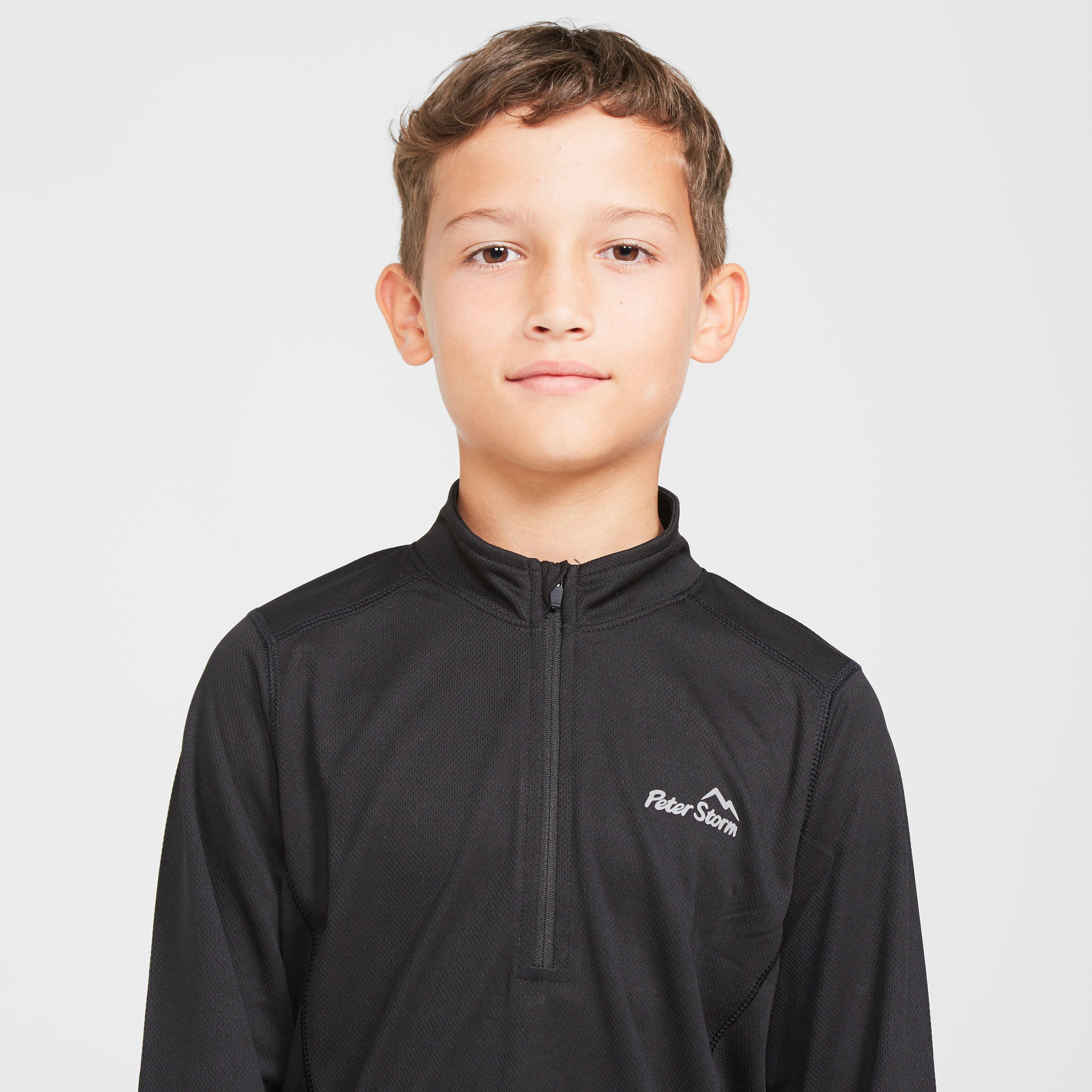Kids' Balance Long Sleeve Baselayer Zip Tee