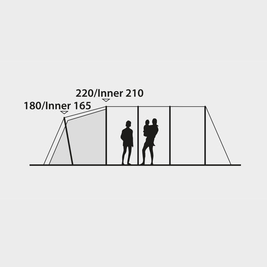 Glendo 6A Inflatable Family Tent