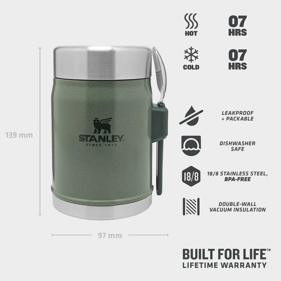 Classic Legendary Food Jar & Spork 0.4L