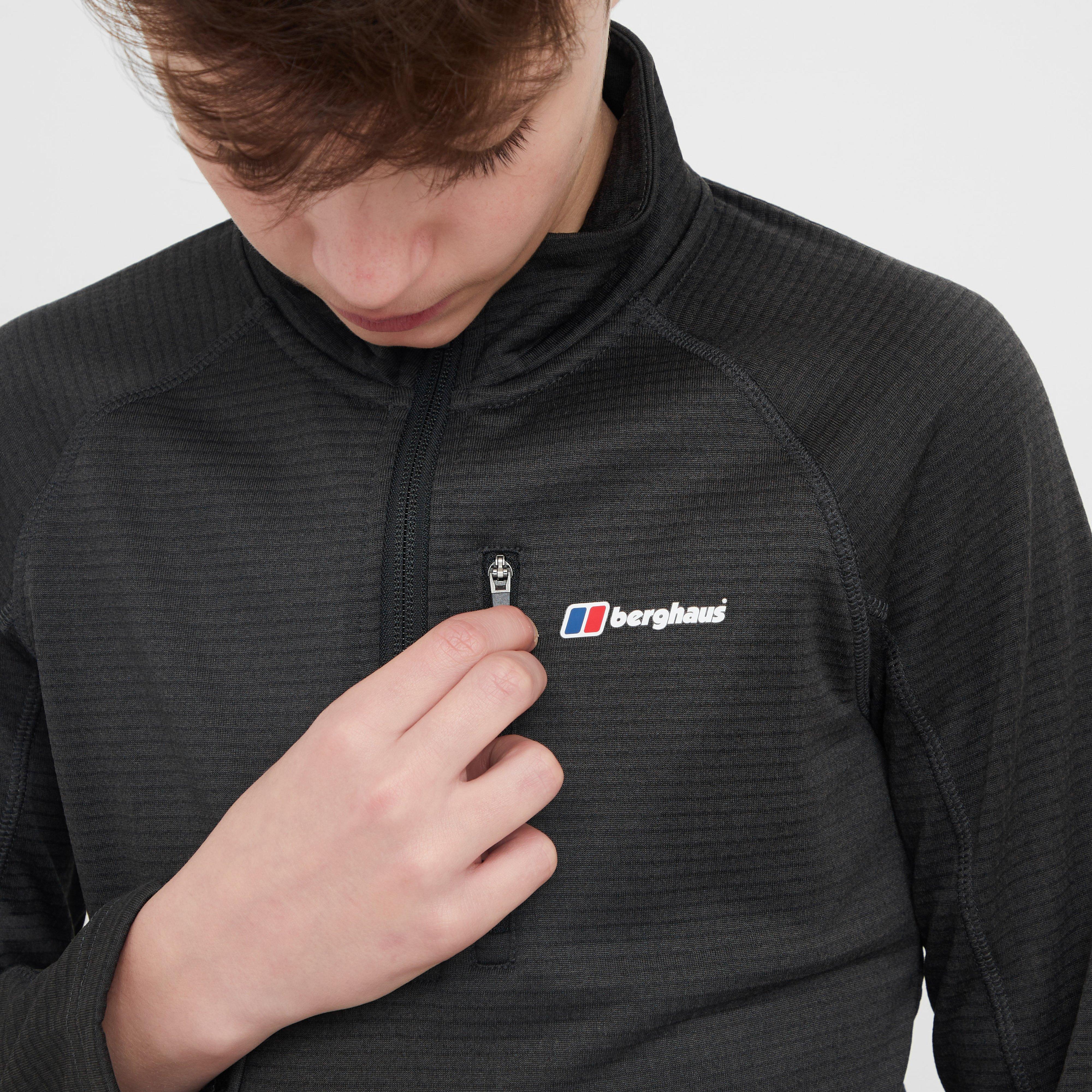 Kids’ Half-Zip Grid Fleece