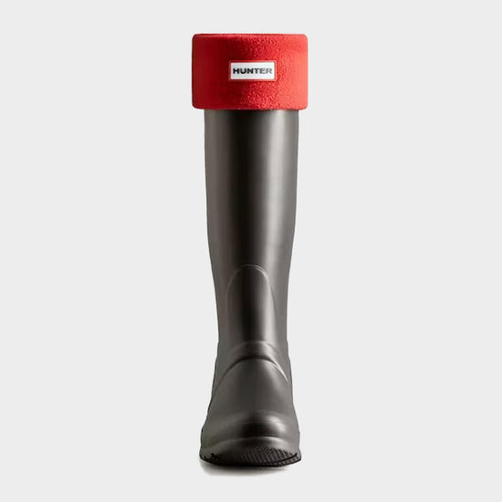Recycled Fleece Tall Boot Socks Red