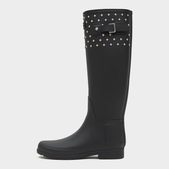 Women’s Refined Tall Studded Cuff Wellington Boots