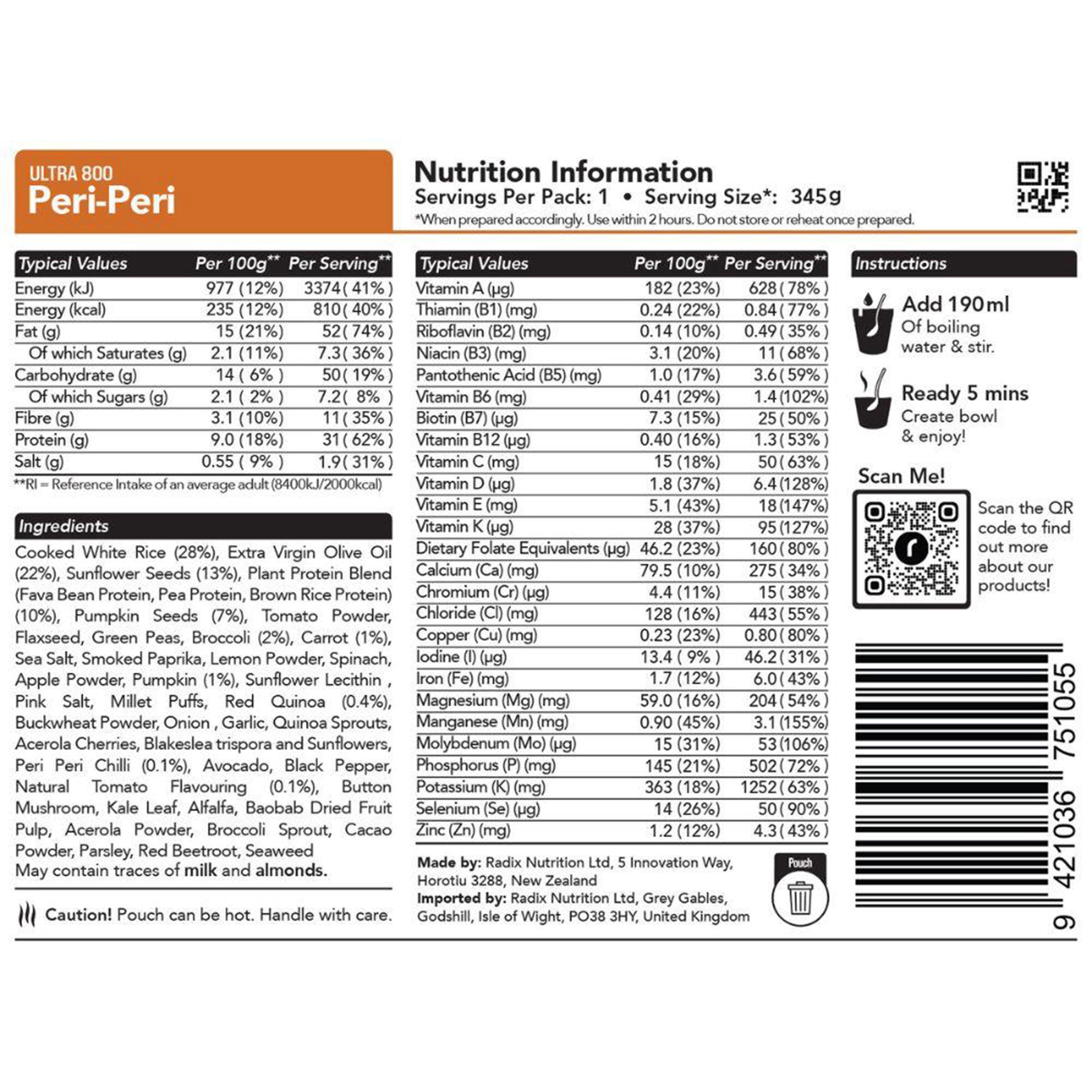 Peri Peri Meal 800