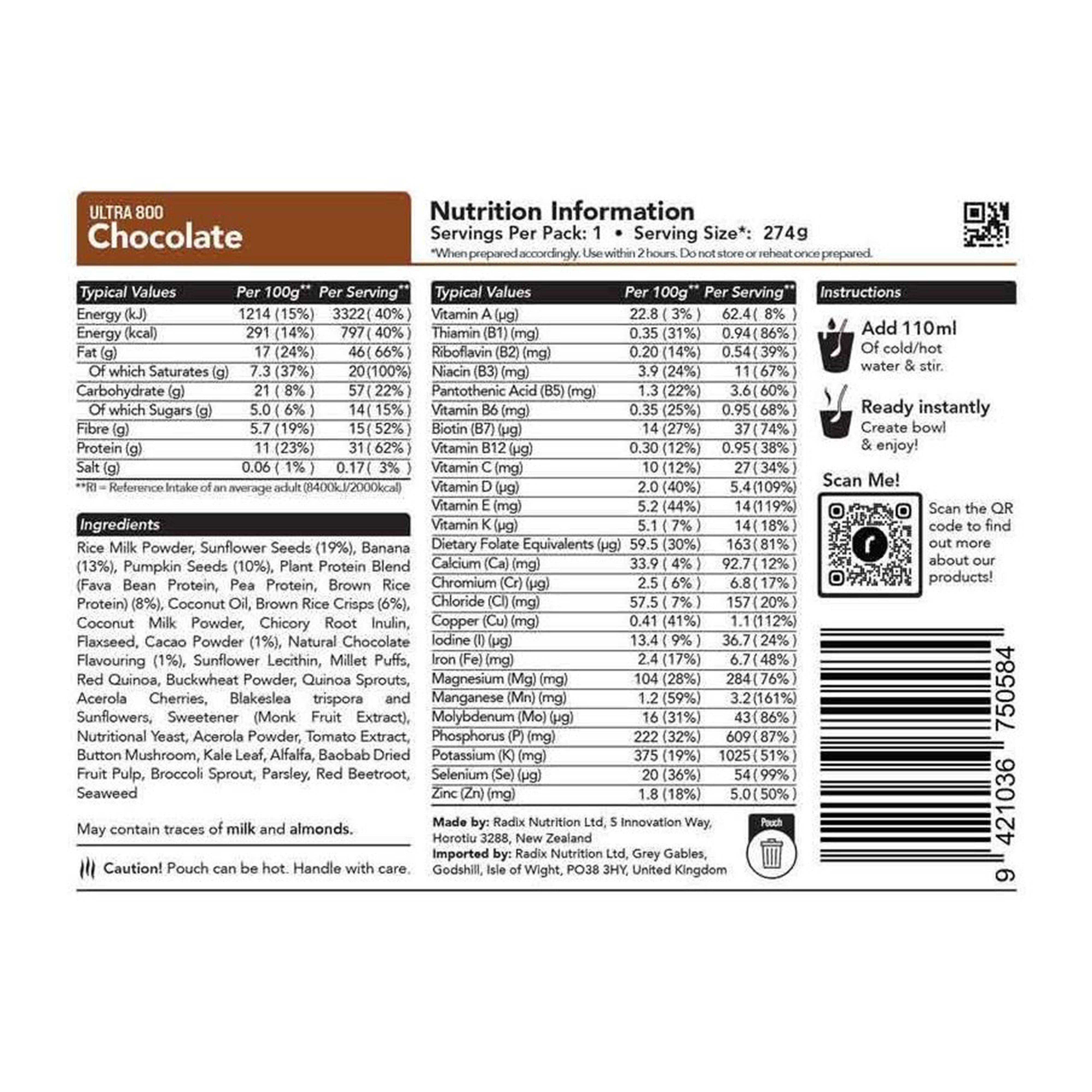 Chocolate Breakfast 800