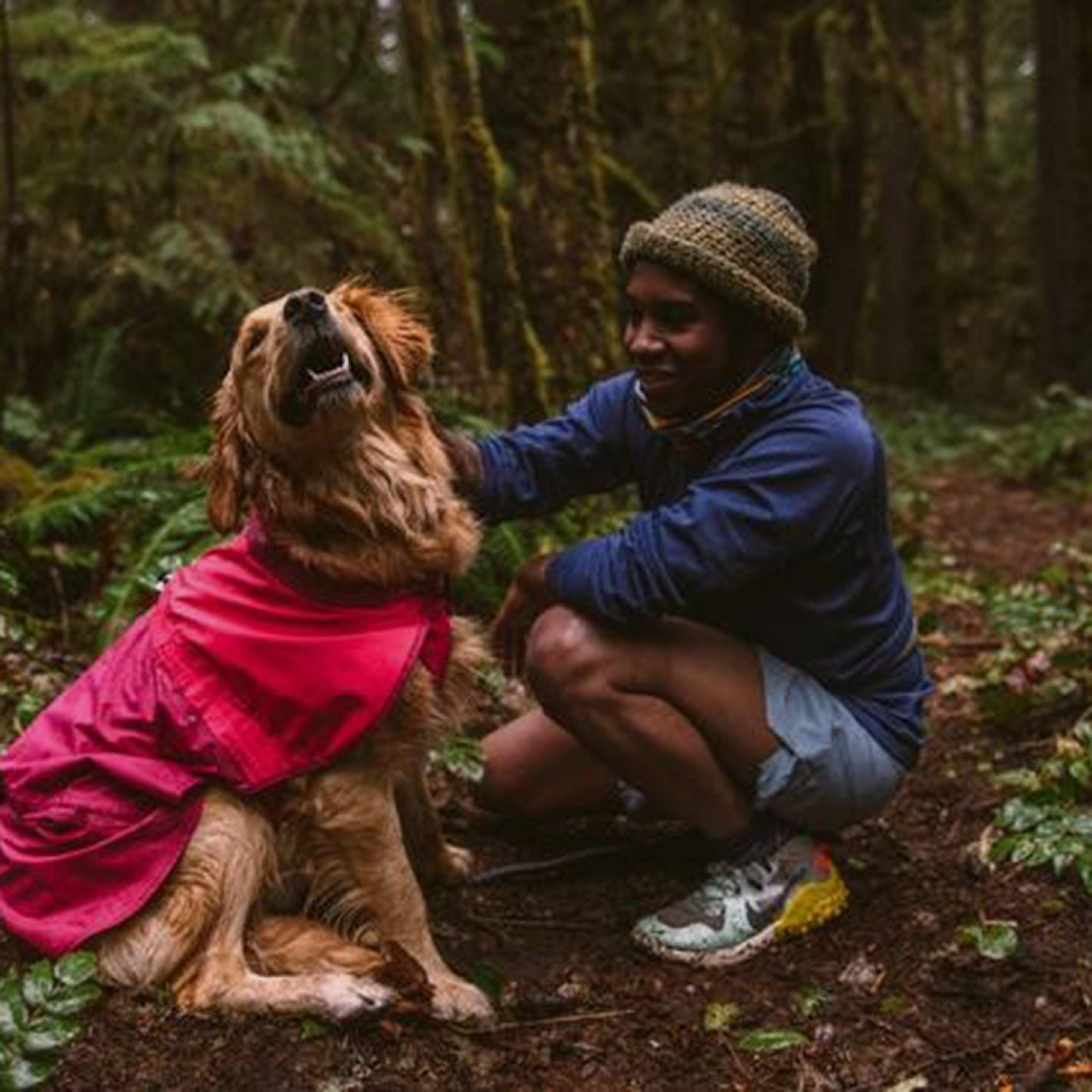Ruffwear Sun Shower Dog Raincoat Hibiscus Pink
