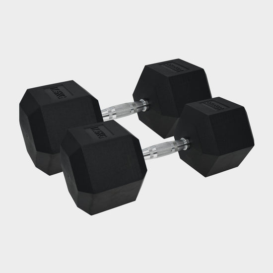 Pro Hex Dumbbells Pair 17.5kg