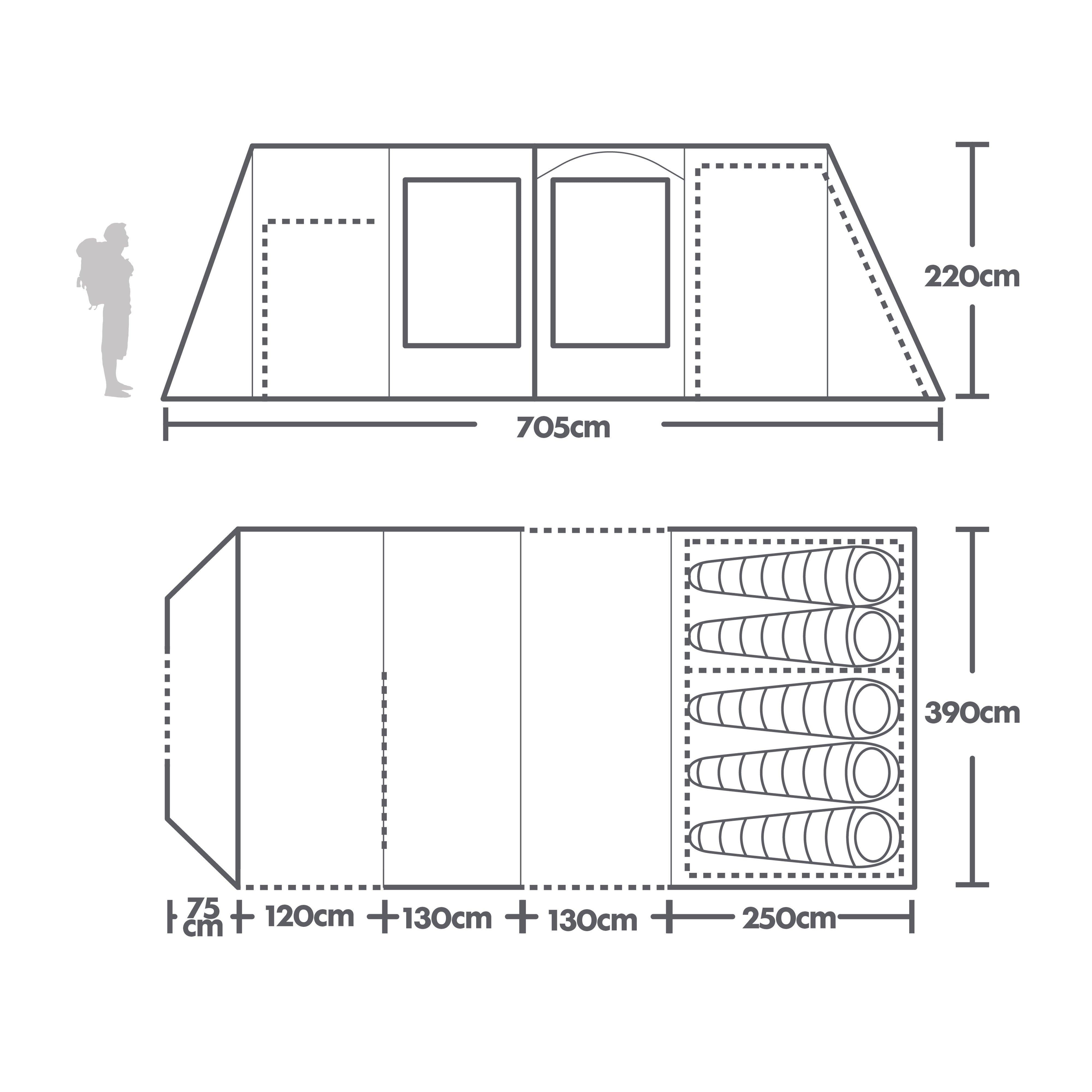 Refurbished Telstar 5 Nightfall Air Tent