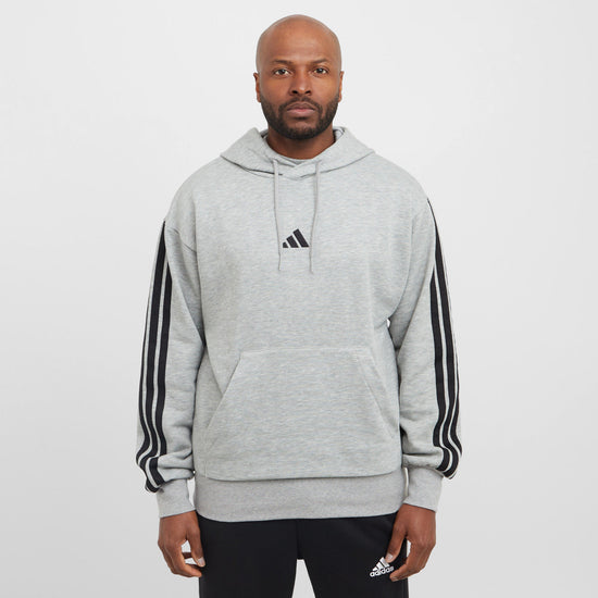 Men’s Essentials 3-Stripes Fleece Hooded Sweatshirt