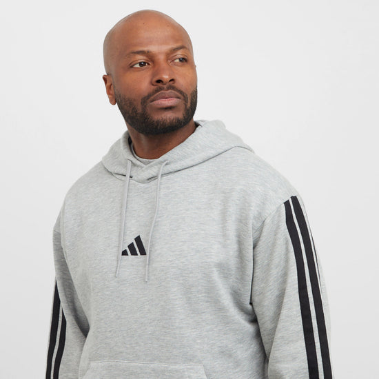Men’s Essentials 3-Stripes Fleece Hooded Sweatshirt