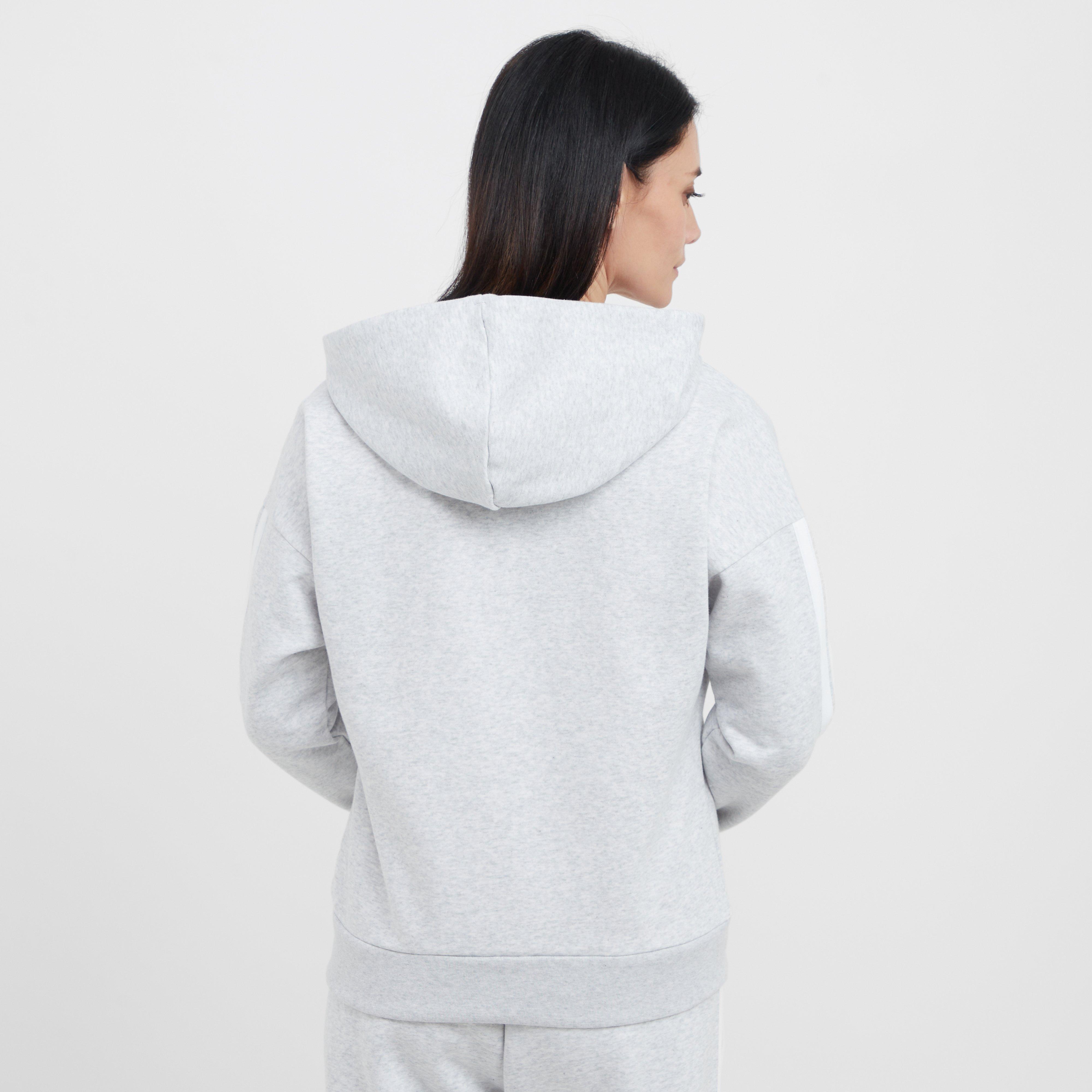 Women’s Essentials 3-Stripes Full-Zip Fleece Hoodie