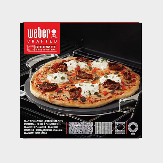 Crafted Gourmet BBQ System Glazed Pizza Stone