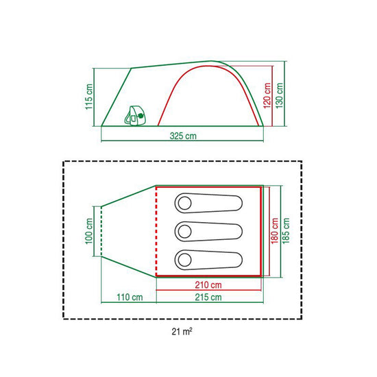 Refurbished Kentmere Pro 3+ BlackOut Tent