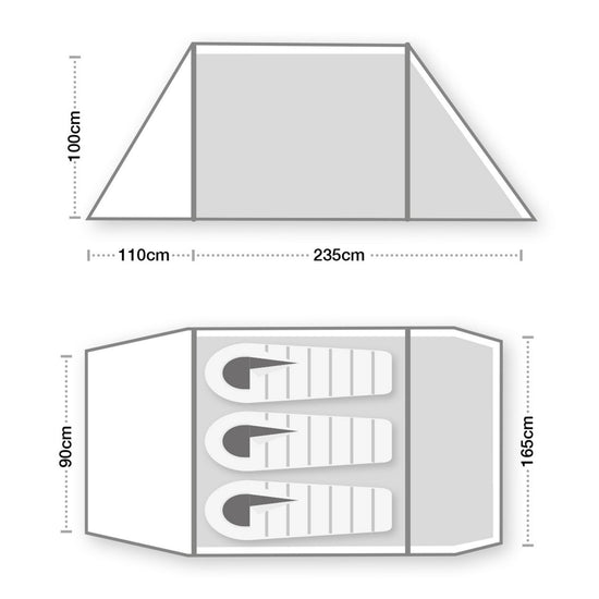 Refurbished Hoolie Compact 3 Tent