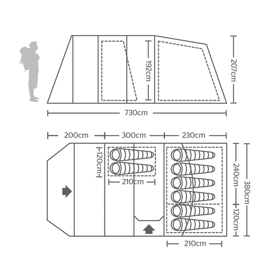 Hampton 800 Eclipse Tent