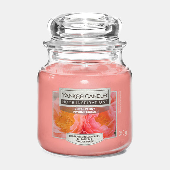 Coral Peony Medium Jar