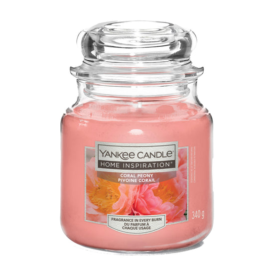 Coral Peony Medium Jar