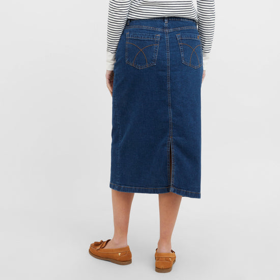 Women’s Mia Denim Midi Skirt